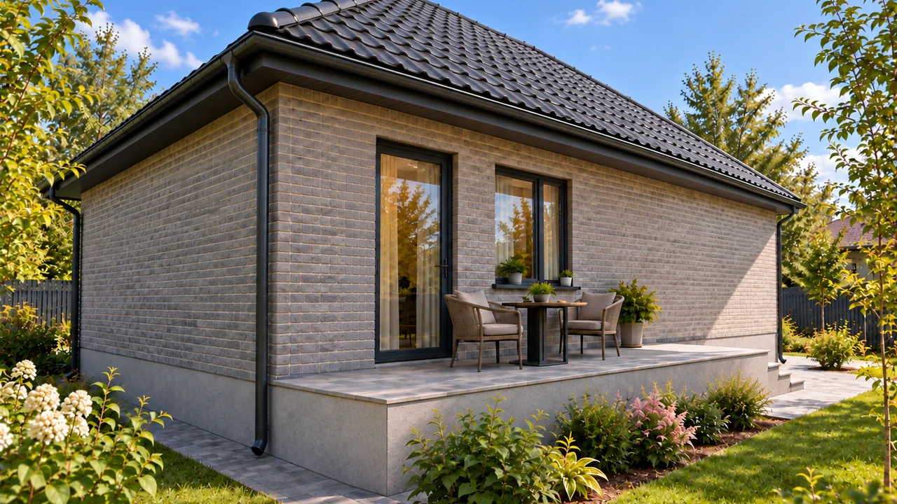 Дом «Проект 7», 95,52 м² — терраса